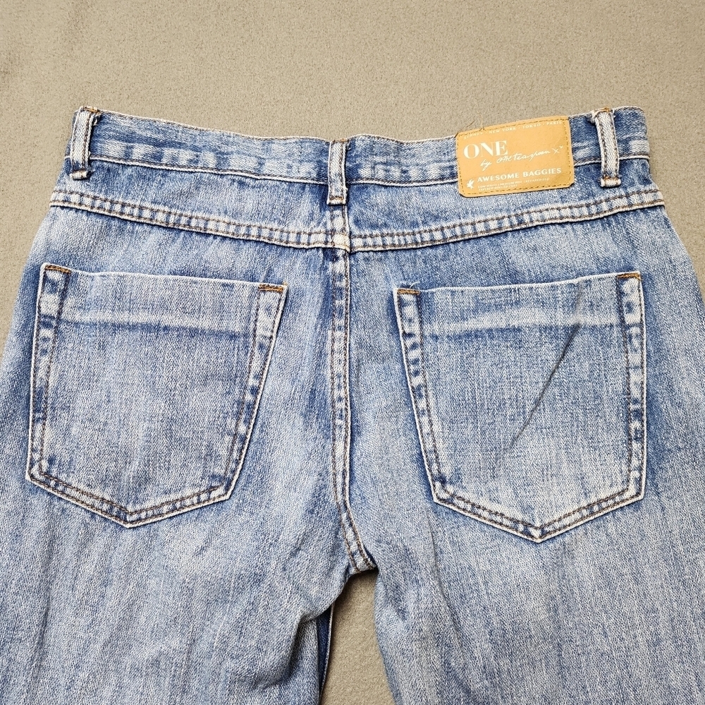 đ
șOne Teaspoon Awesome Baggies Distressed Boyfriend Jean Sz 26 - Picture 6 of 13